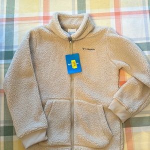 Columbia tan fleece, boys or girls size 10